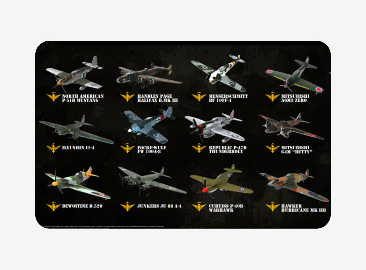 Aviões da 2a. Guerra Mundial